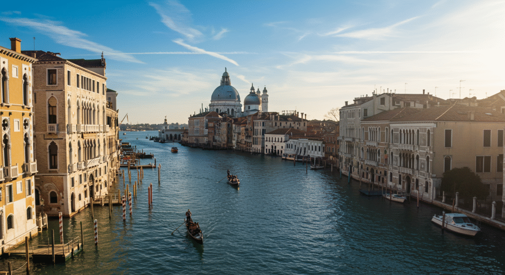 photo of a canal in venice italy